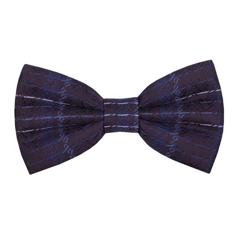 Bow tie CROATA 4 Thematic Limited edition Glagolitic alphabet Dark blue  Silk 100%  