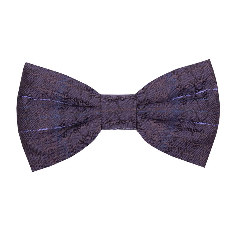 Bow tie CROATA 4 Thematic Limited edition Glagolitic alphabet Brown  Silk 100%  