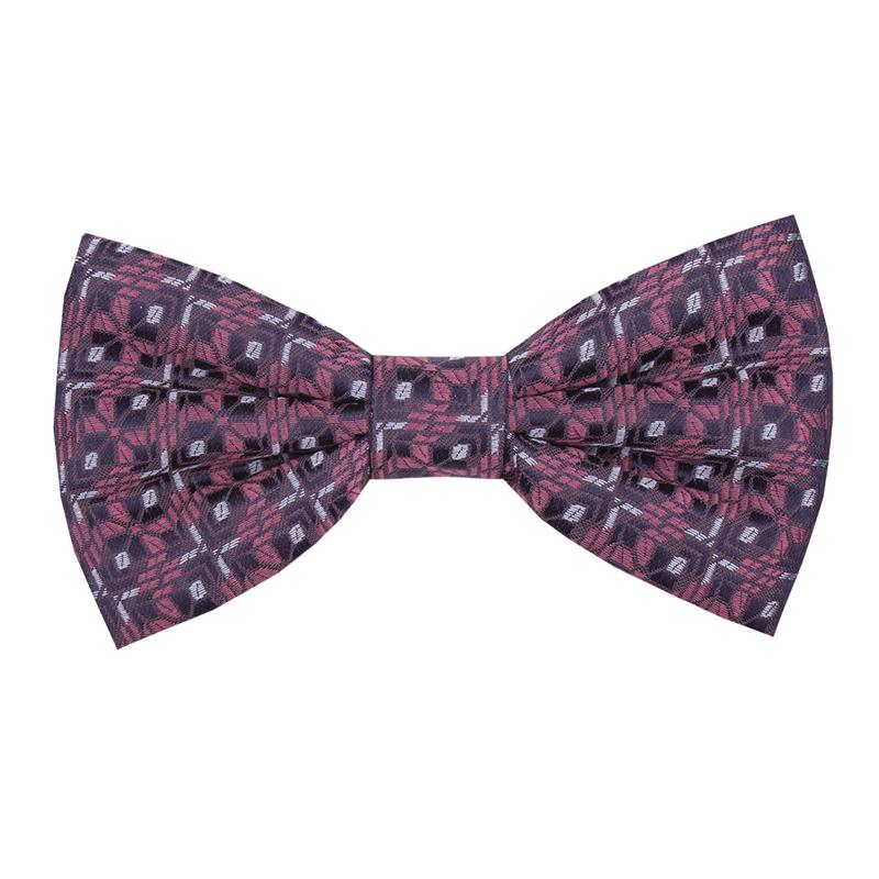 Bow tie CROATA 4 Thematic Limited edition Folk embroidery Pink  Silk 100%  