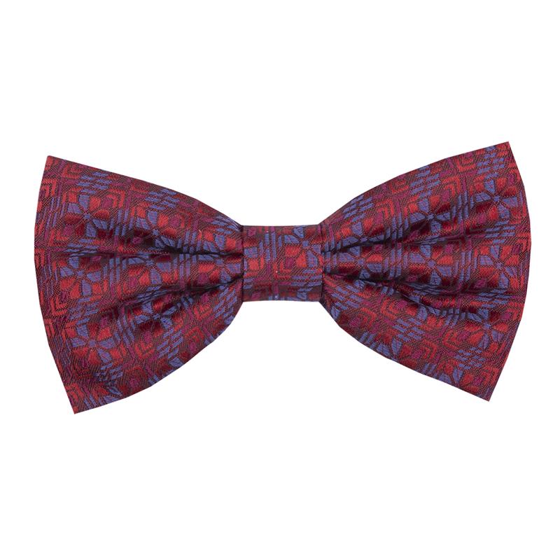 Bow tie CROATA 4 Thematic Limited edition Folk embroidery Red  Silk 100%  
