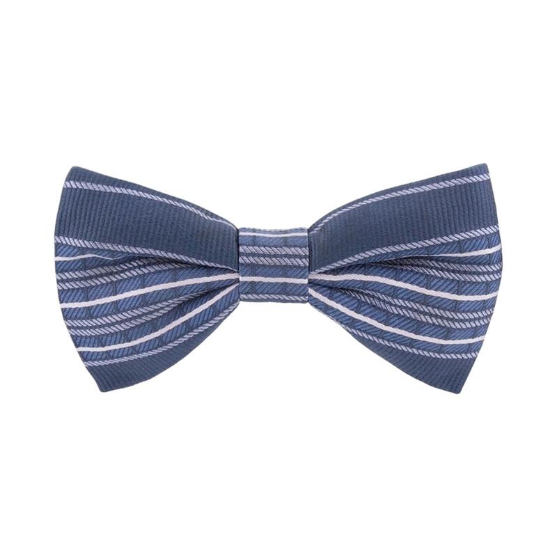 Bow tie CROATA Brijuni Classic  Squares Blue  Silk 100%  