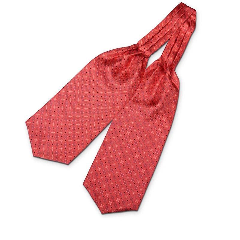 Ascot CROATA Thematic  Glagolitic alphabet Red  Silk 100%  