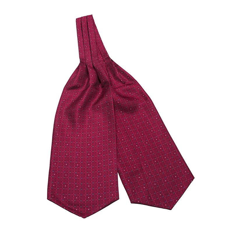 Ascot CROATA Thematic  Glagolitic alphabet Wine red  Silk 100%  