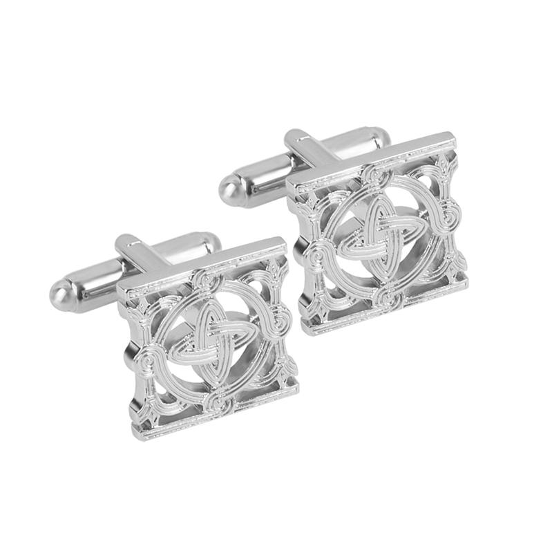 Cufflinks CROATA Thematic Thematic Braiding Silver  Base metal coated with non-noble metal  