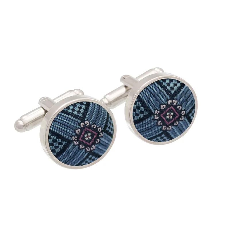 Cufflinks   Other Blue  Silk 100%  