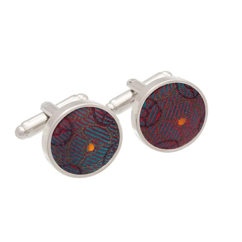 Cufflinks CROATA Thematic  Alka of Sinj Wine red  Silk 100%  
