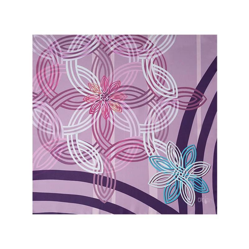 Small scarf CROATA Thematic  Braiding Lilac  Silk 100%  
