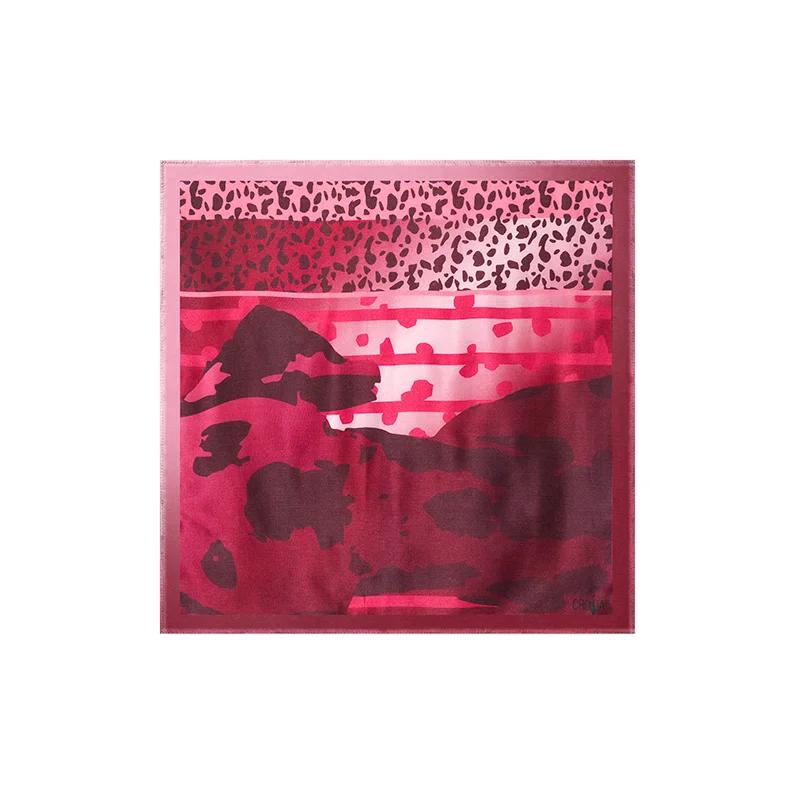 Small scarf CROATA CROATA Thematic  Dalmatian dog Wine red  Silk 100%  