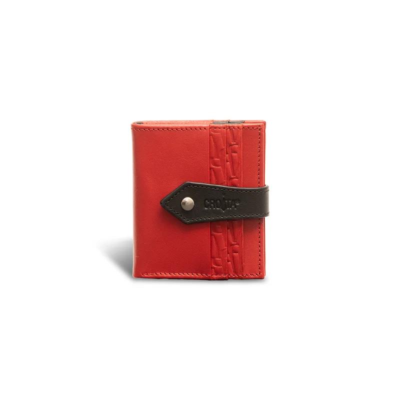 Wallet CROATA CROATA Thematic Thematic Glagolitic alphabet Red  Leather 100%  