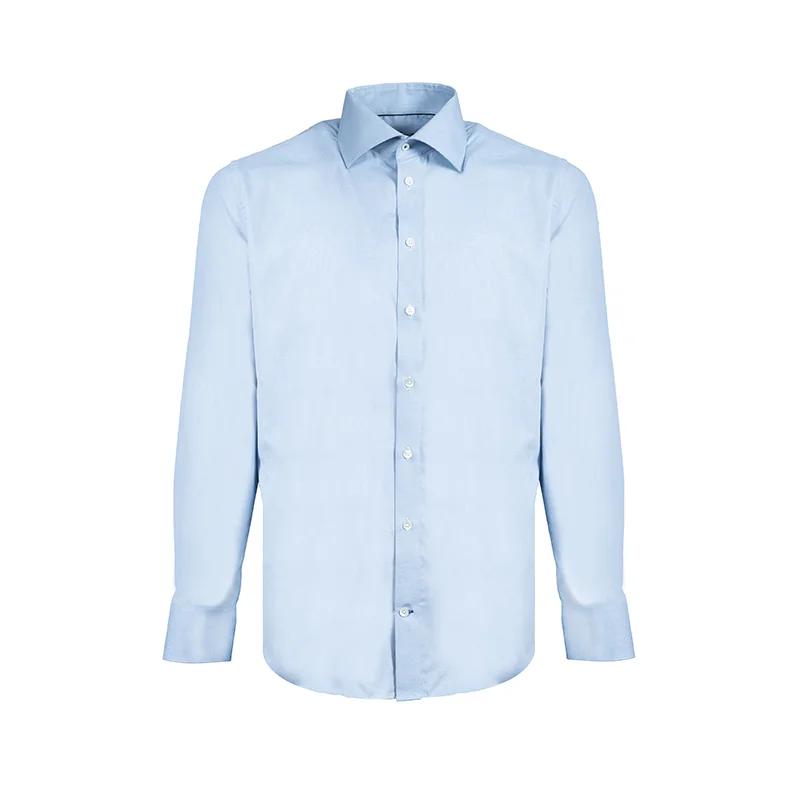 Dress shirt CROATA Dubrovnik Classic Tailored Small shapes Blue  Cotton 100%  Long sleeve