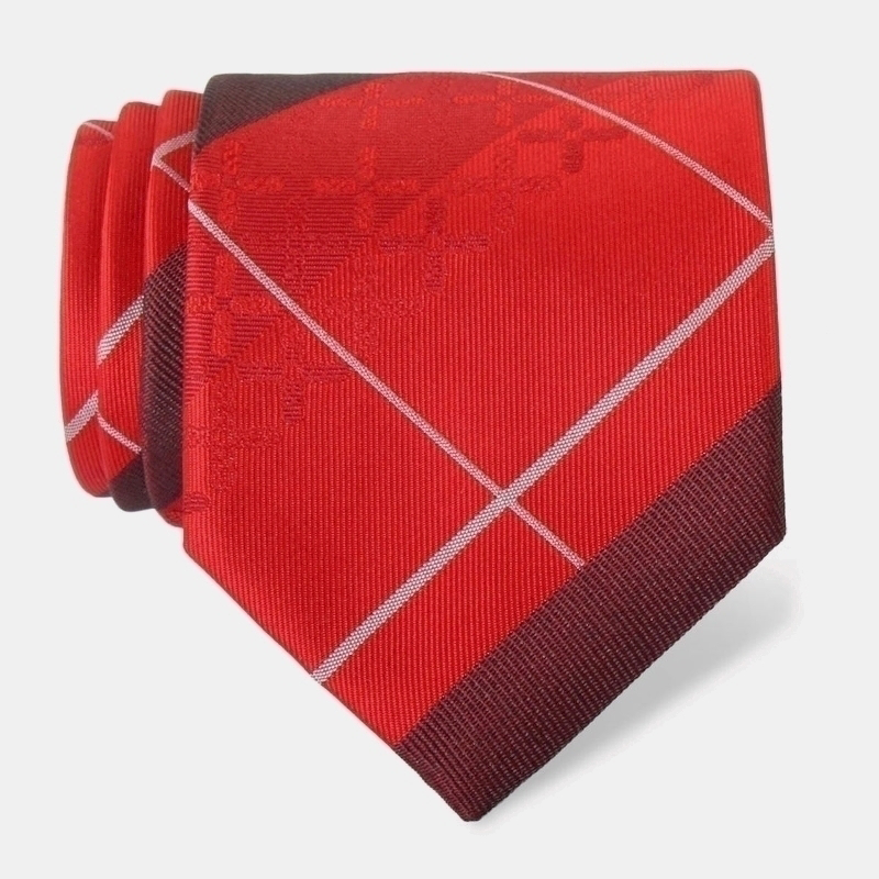 Cravat CROATA Thematic  Braiding Red  Silk 100%  