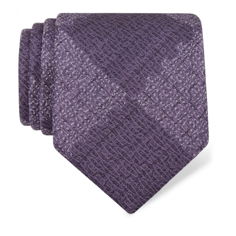 Cravat CROATA Thematic  Glagolitic alphabet Purple  Silk 100%  