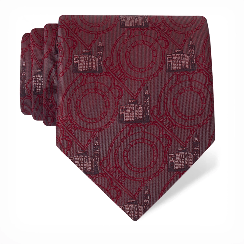 Cravat CROATA Thematic  Zadar Wine red  Silk 100%  