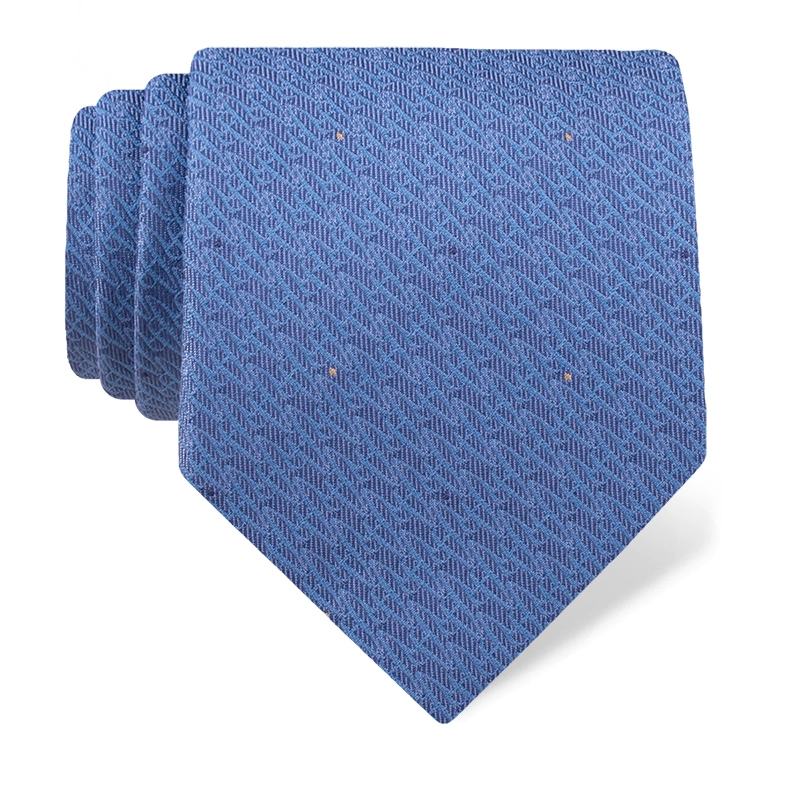 Cravat CROATA Brijuni Thematic  Glagolitic alphabet Light blue  Silk 100%  