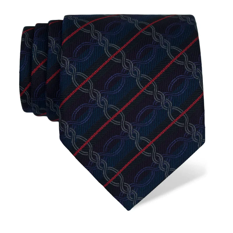 Cravat Brijuni Thematic  Braiding Dark blue  Silk 100%  