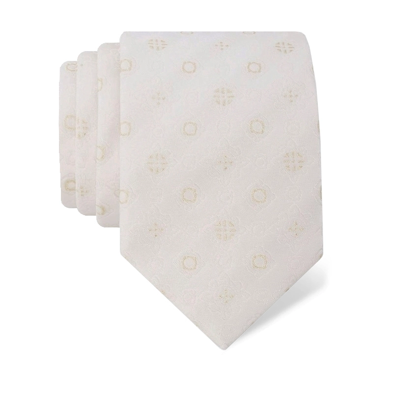 Cravat CROATA auHRum Thematic Limited edition Braiding Beige  Silk 80%, Golden laminated silk thread 20%  
