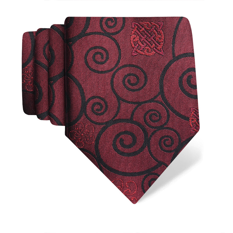 Cravat CROATA Thematic Large Secession Red  Silk 100%  