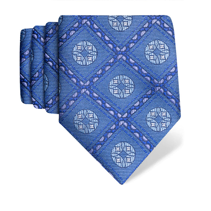 Cravat CROATA Thematic Large Secession Light blue  Silk 100%  