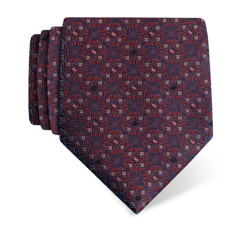 Cravat CROATA Thematic Large Secession Purple  Silk 100%  