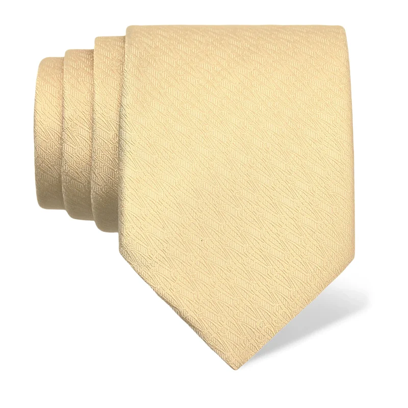Cravat CROATA Thematic Large Glagolitic alphabet Champagne  Silk 100%  