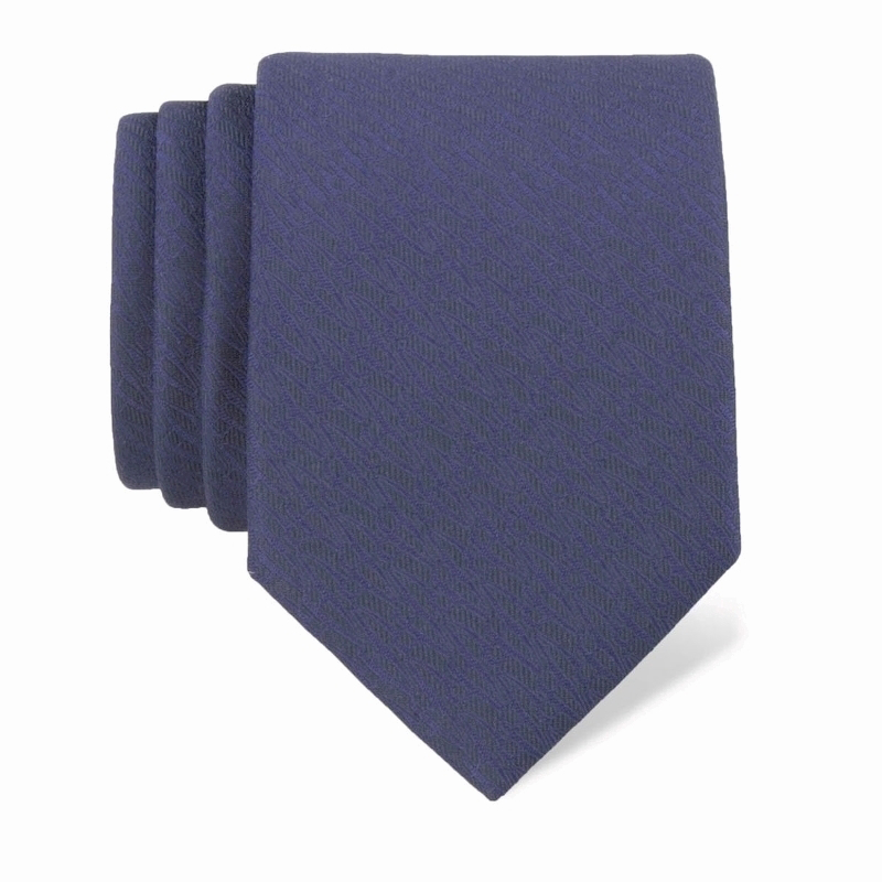 Cravat CROATA  Elementum Thematic  Glagolitic alphabet Dark blue  Silk 100%  Short sleeve