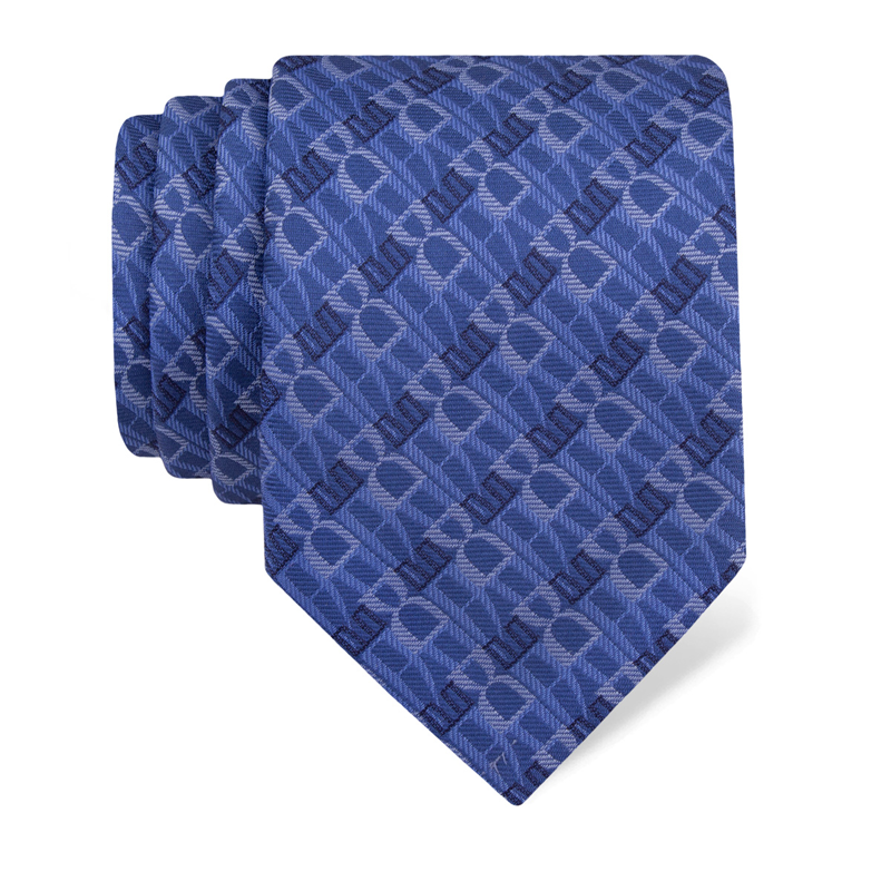Cravat CROATA Thematic  Glagolitic alphabet Light blue  Silk 100%  