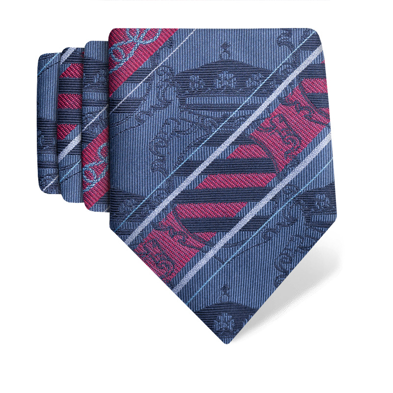 Cravat CROATA Thematic  Dubrovnik Blue  Silk 100%  