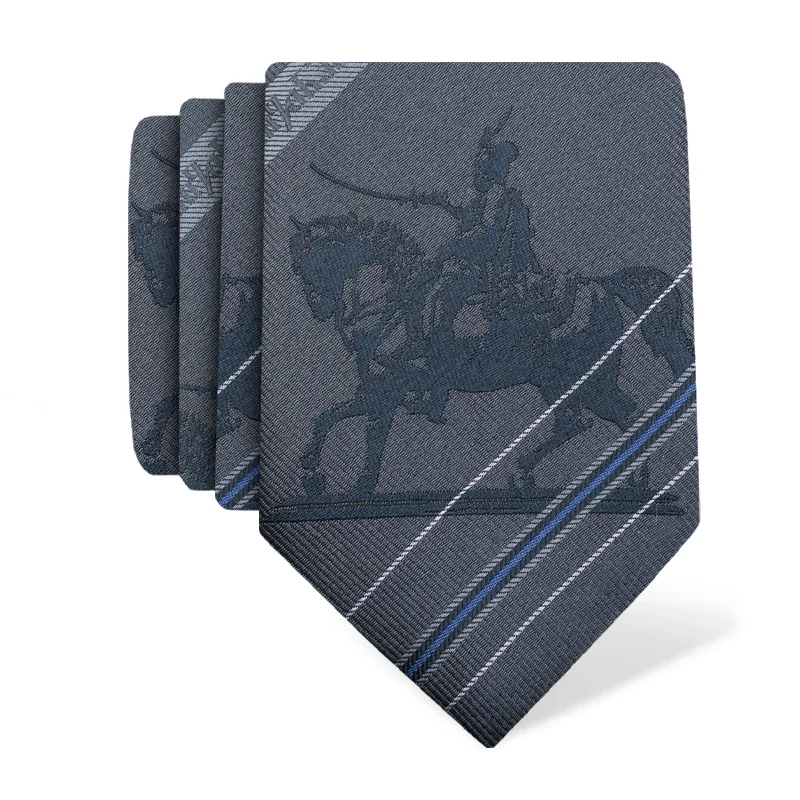 Cravat CROATA Thematic  Zagreb Grey  Silk 100%  