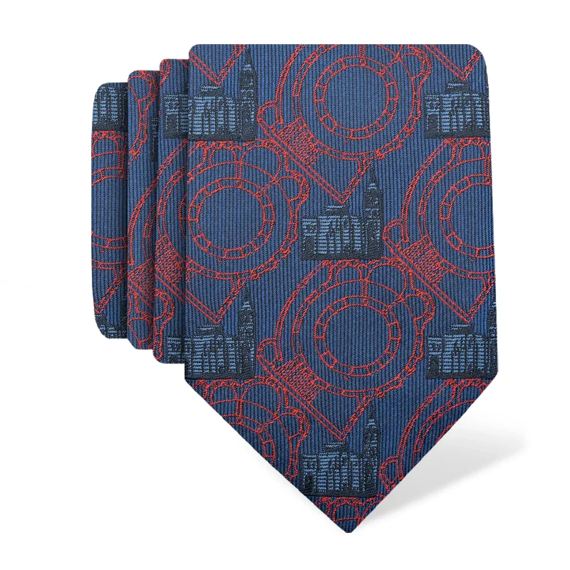 Cravat CROATA Trend Thematic  Zadar Dark blue  Silk 100%  