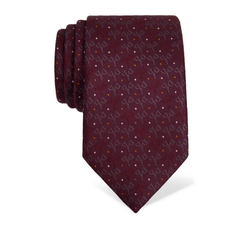 Cravat CROATA Thematic  Water fountain Dark blue  Silk 100%  