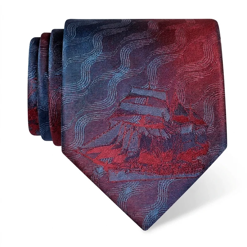 Cravat CROATA Thematic   Wine red  Silk 100%  