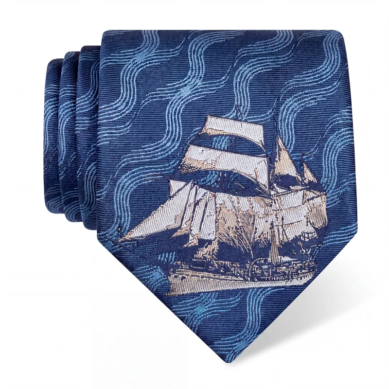 Cravat CROATA Thematic   Dark blue  Silk 100%  