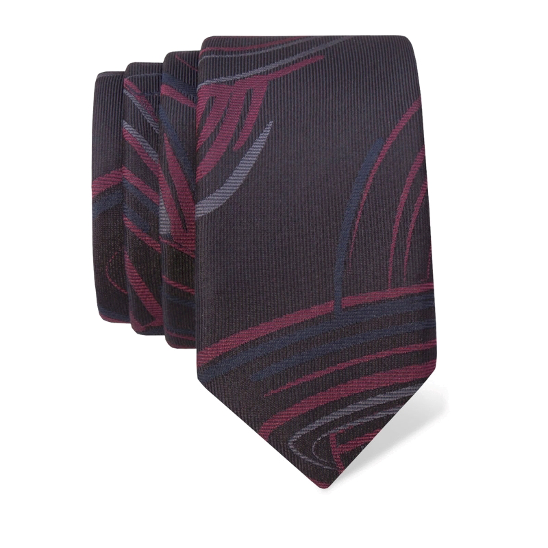 Cravat CROATA Thematic  Braiding Black  Silk 100%  