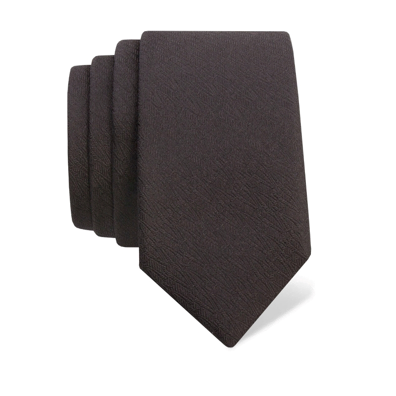 Cravat CROATA Thematic  Glagolitic alphabet Black  Silk 100%  