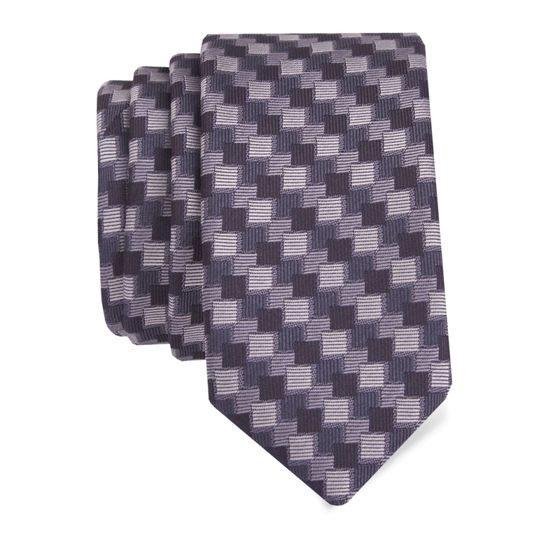 Cravat CROATA Thematic  Braiding Grey  Silk 100%  