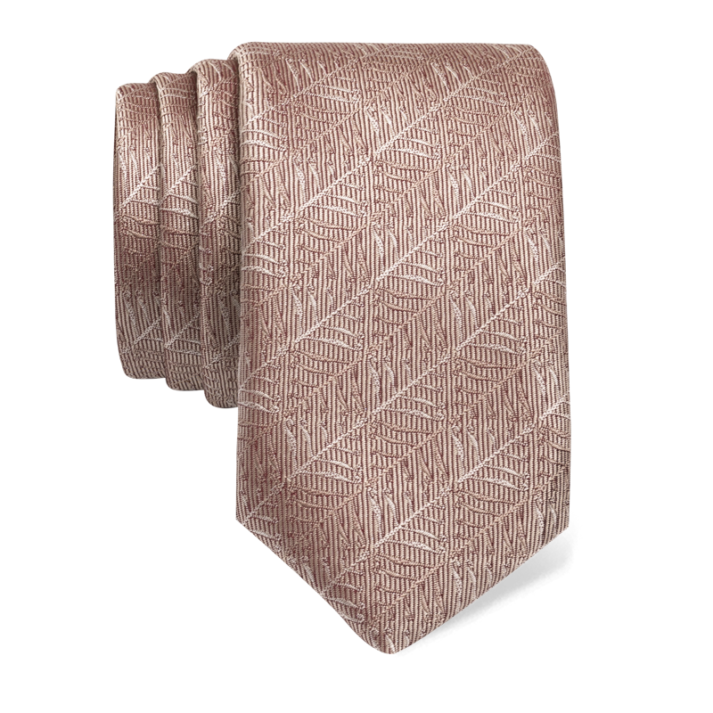 Cravat CROATA Thematic  Zagreb cathedral Brown  Silk 100%  