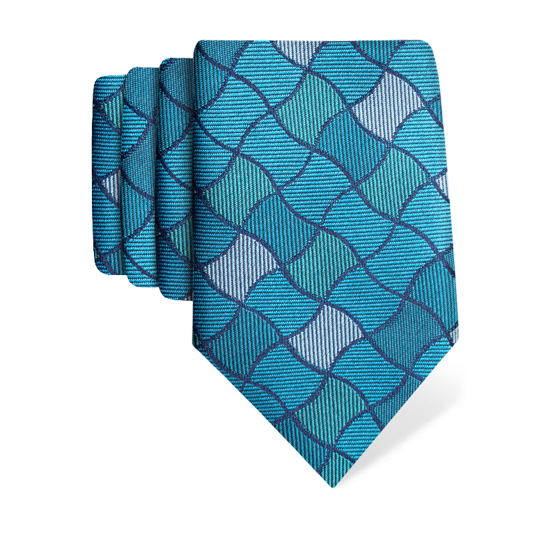Cravat CROATA Thematic  Secession Petroleum  Silk 100%  