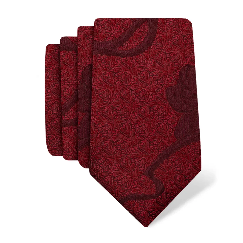Cravat CROATA Thematic  Secession Red  Silk 100%  