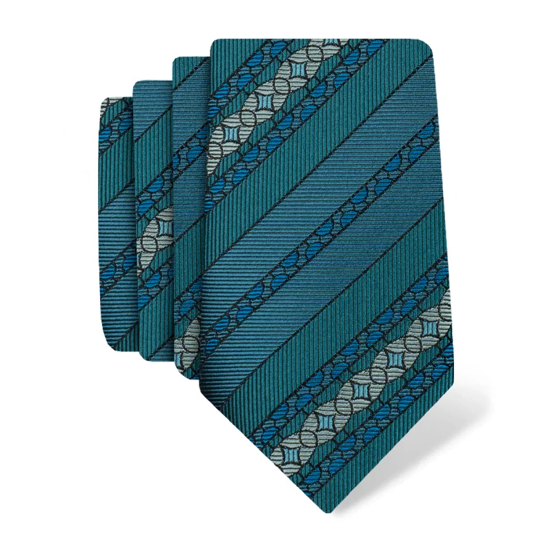 Cravat CROATA Thematic  Secession Petroleum  Silk 100%  