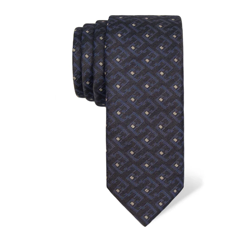 Cravat CROATA Thematic  Glagolitic alphabet Grey  Silk 100%  