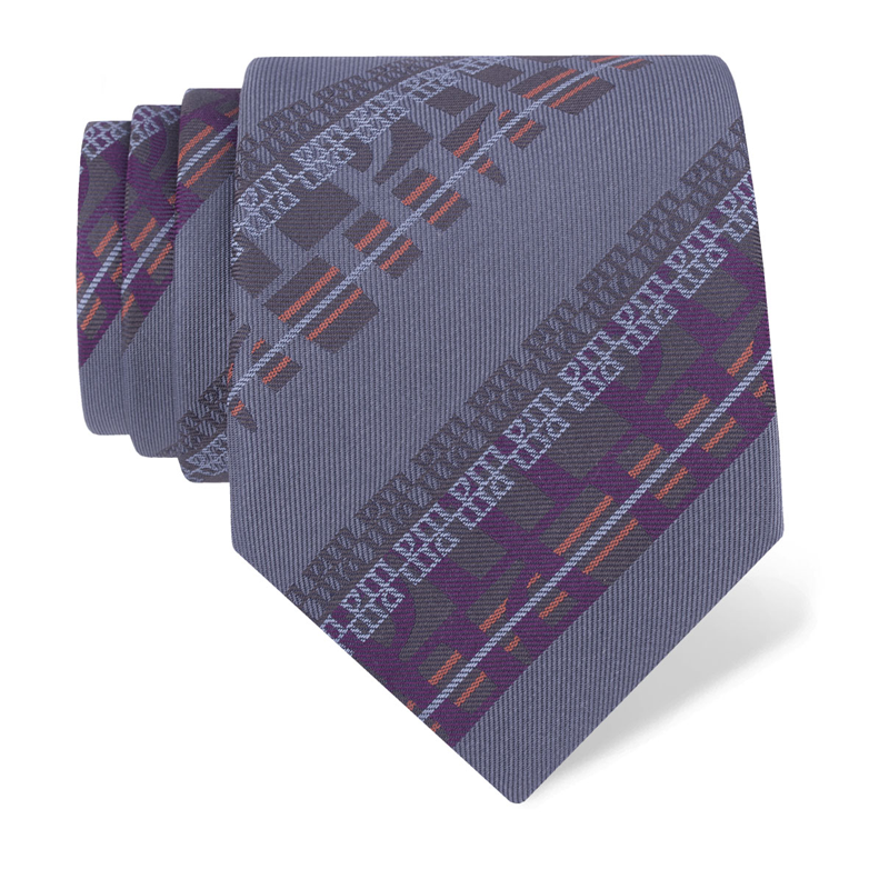 Cravat CROATA Teflon Thematic  Glagolitic alphabet   Silk 100%  