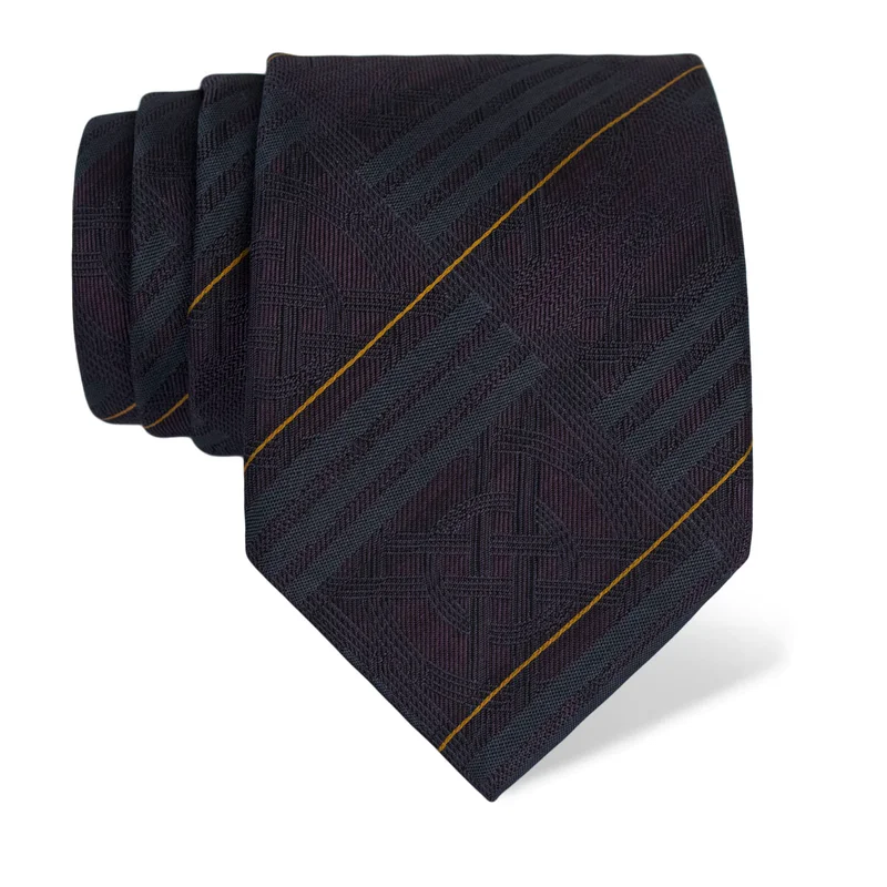 Cravat Thematic  Braiding Purple  Silk 100%  