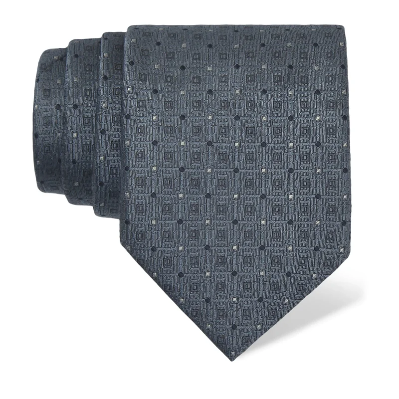 Cravat CROATA Thematic  Glagolitic alphabet Light blue  Silk 100%  