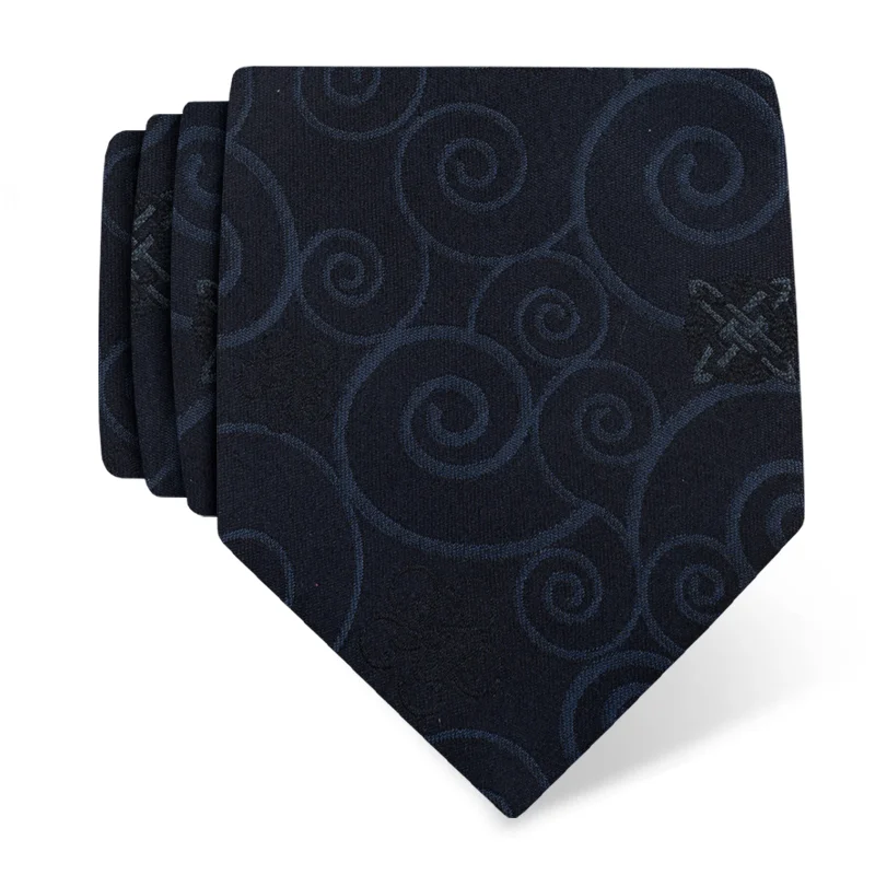 Cravat CROATA Thematic  Glagolitic alphabet Purple  Silk 100%  