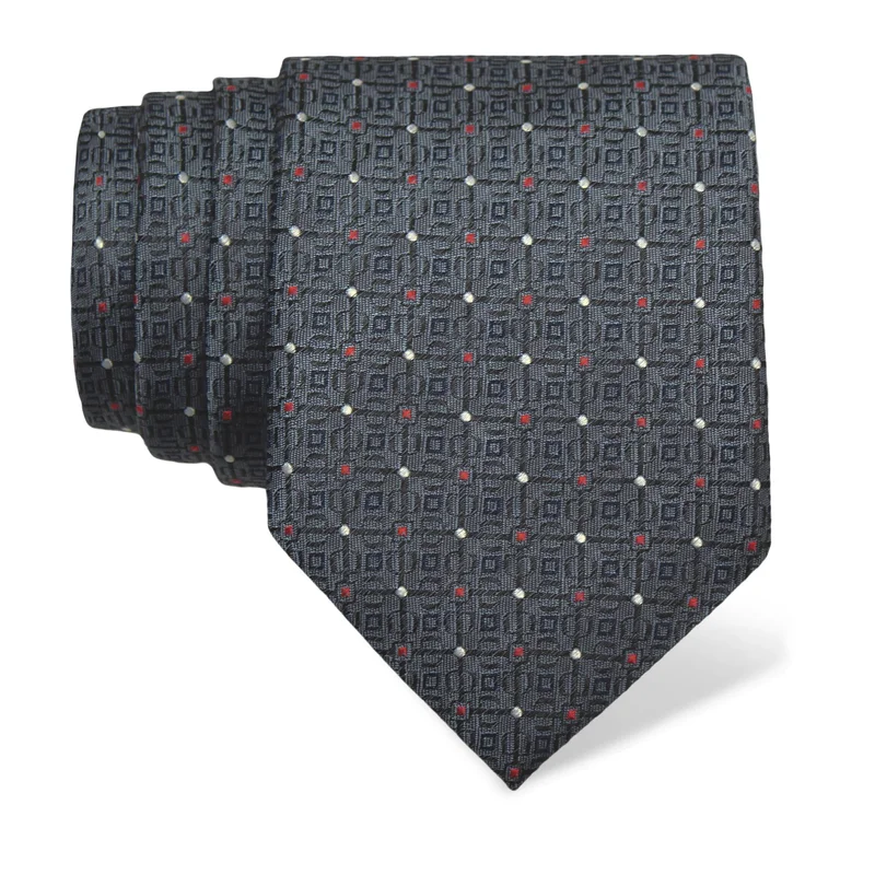 Cravat CROATA Thematic  Glagolitic alphabet Light blue  Silk 100%  