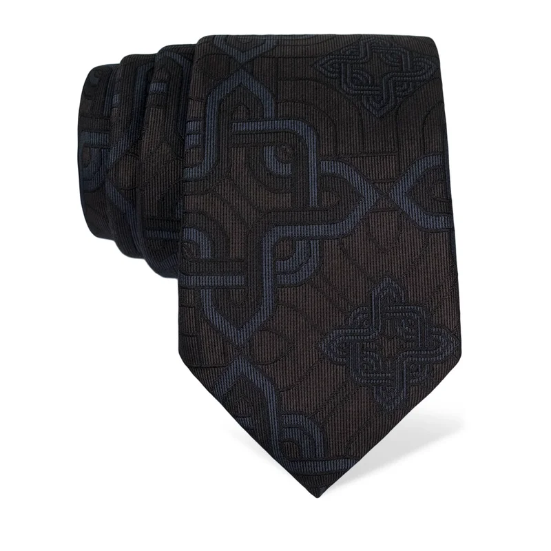 Cravat Thematic  Braiding Blue  Silk 100%  