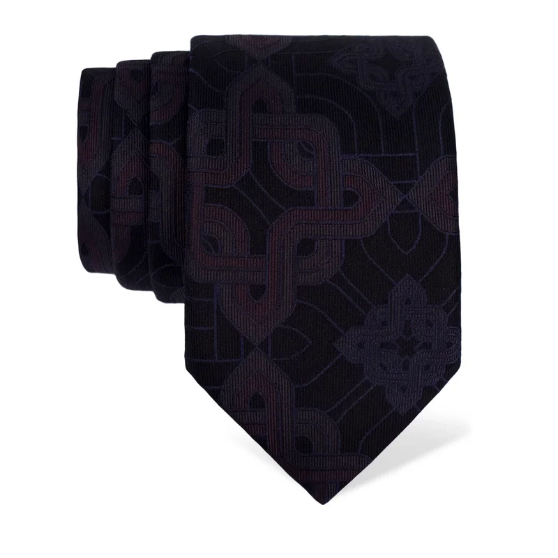Cravat Thematic  Braiding Dark blue  Silk 100%  