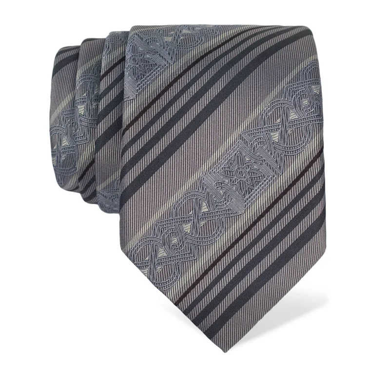 Cravat Thematic  Braiding Grey  Silk 100%  