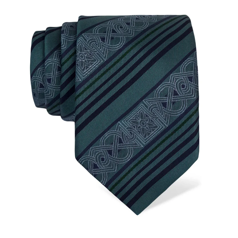 Cravat Thematic  Braiding Green  Silk 100%  