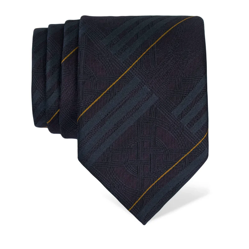 Cravat Thematic  Braiding Purple  Silk 100%  